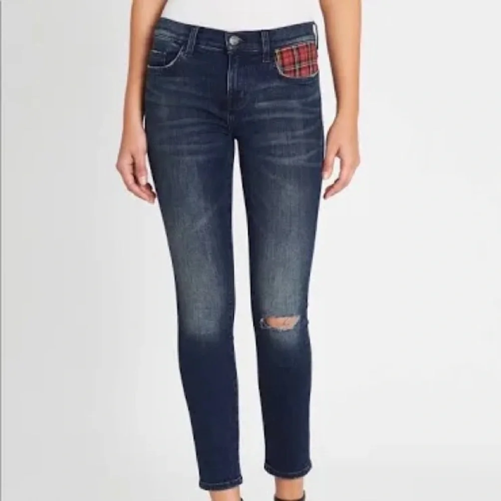 Current/Elliott the Stiletto in Ervin skinny plaid packets jeans size 12
